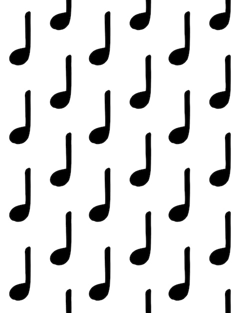 Seamless pattern of music notes