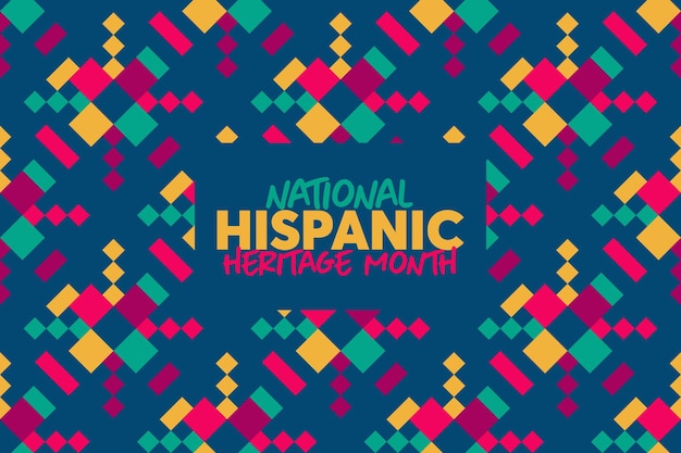 Vector seamless pattern for national hispanic heritage month