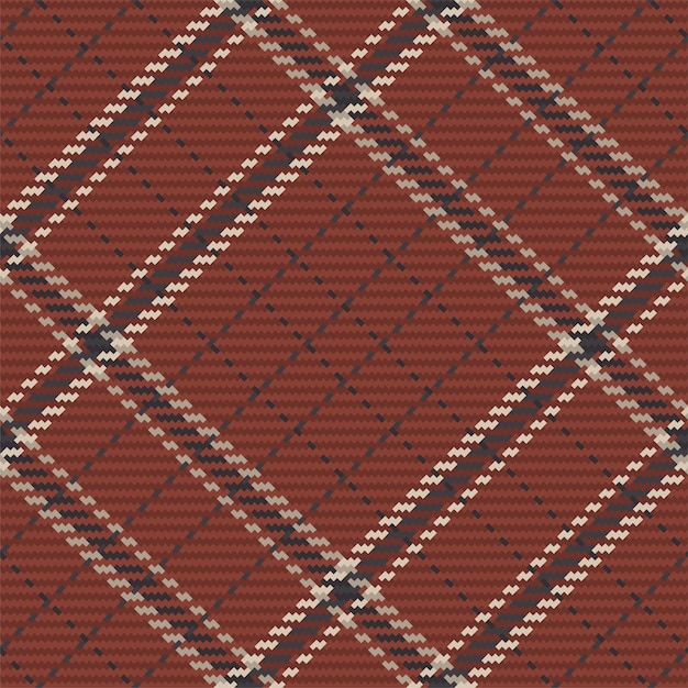 ベクトル スコットランドのタータンチェック柄のシームレスなパターン。チェック生地の質感で繰り返し可能な背景。縞模様のテキスタイルプリントのフラットなベクトルの背景。