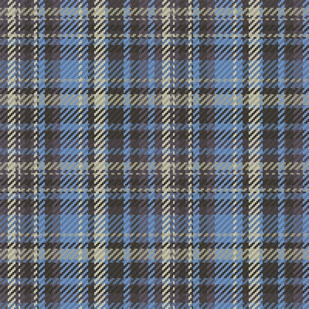 ベクトル スコットランドのタータンチェック柄のシームレスパターン。チェック生地の質感と繰り返し可能な背景。ベクトルの背景の縞模様のテキスタイルプリント。