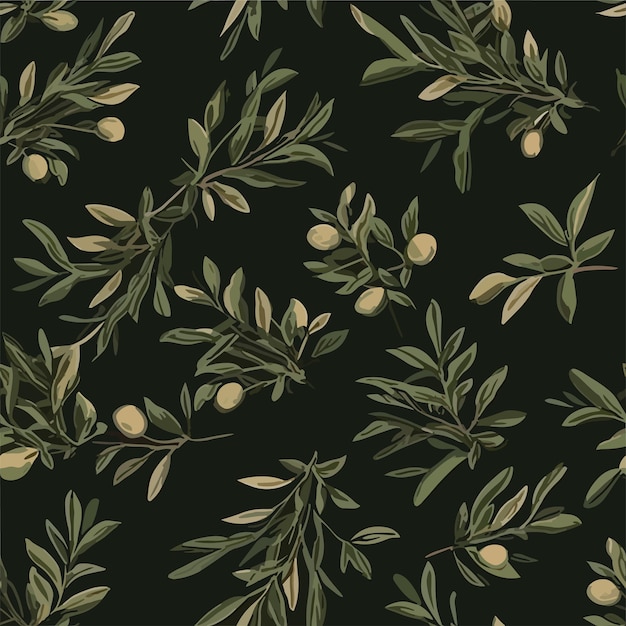 Seamless pattern of olives in colorful style add color to your digital project with our pattern