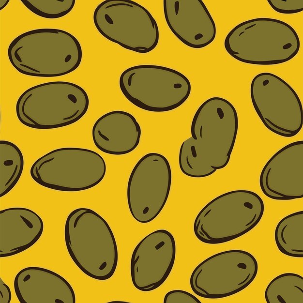 Seamless pattern of olives in colorful style add color to your digital project with our pattern