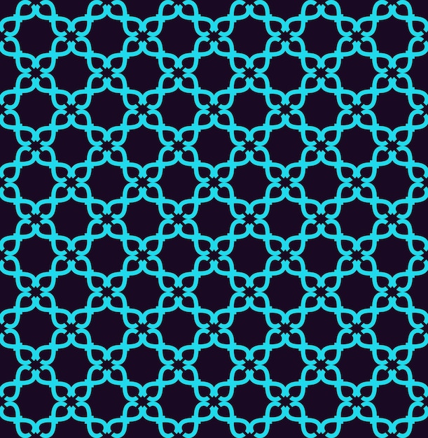 Seamless pattern Ornament of lines and curls Linear abstract background