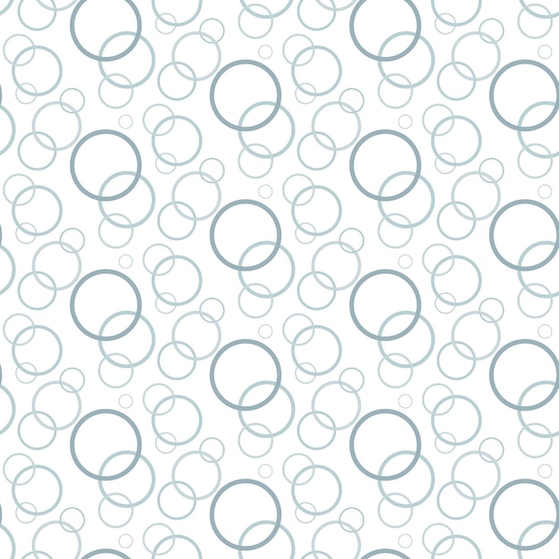 Seamless Pattern overlapping circles vector