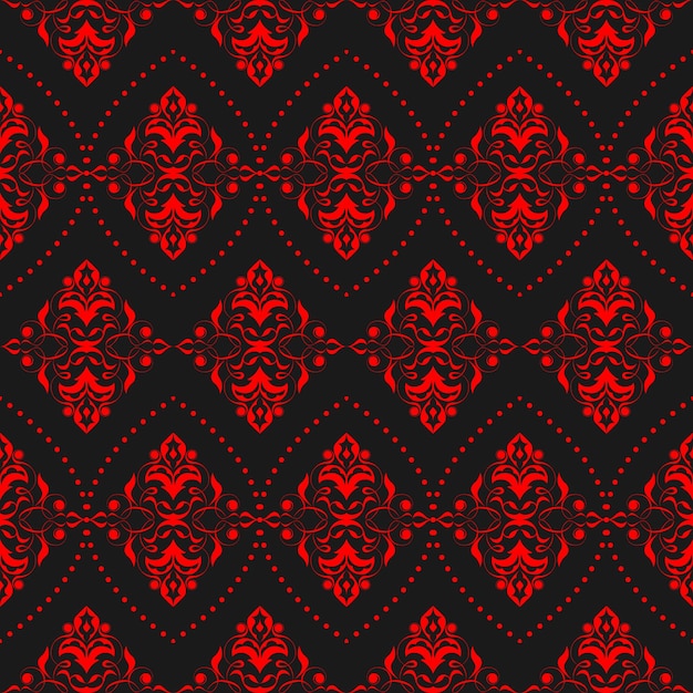 seamless  pattern of painted oriental motifs

