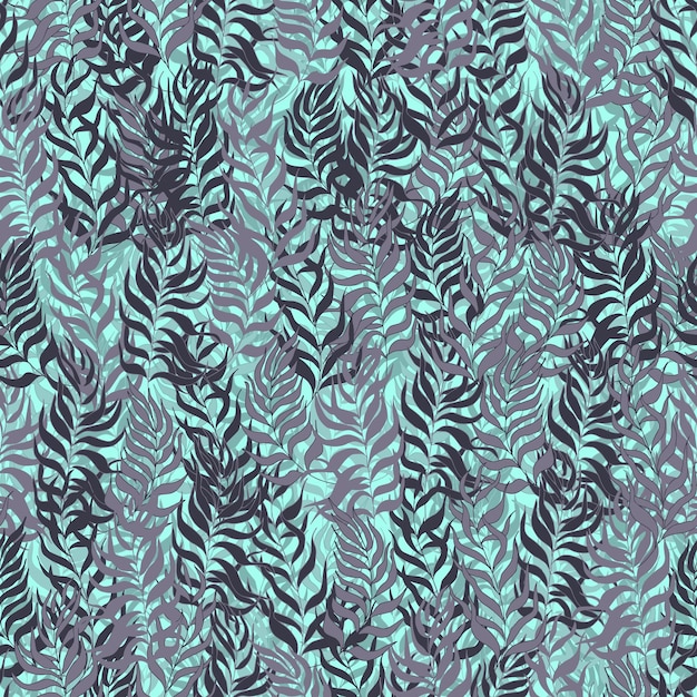 Seamless pattern palm tree leaves on background For textiles packaging fabrics wallpapers backgrounds invitations Summer tropics