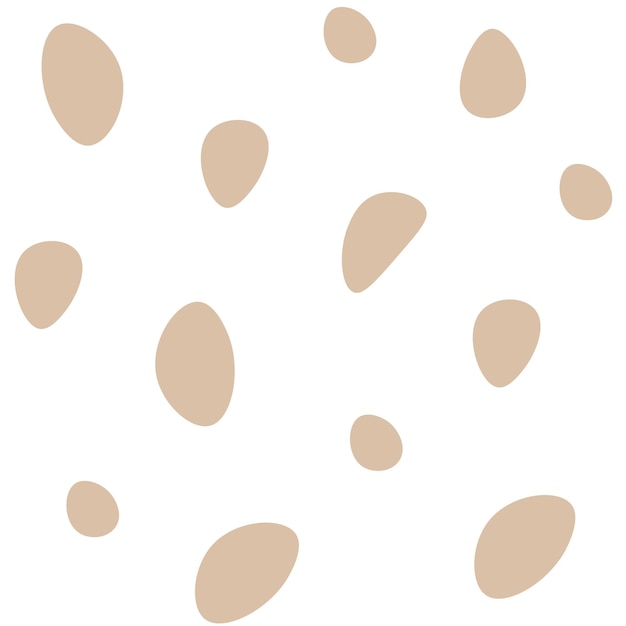 Vector seamless pattern pastel color with polka dots random brown spots textured