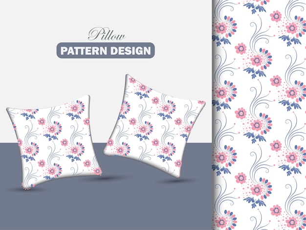 seamless pattern pillow design floral flower print wallpaper gift paper fabric bedsheet textiles