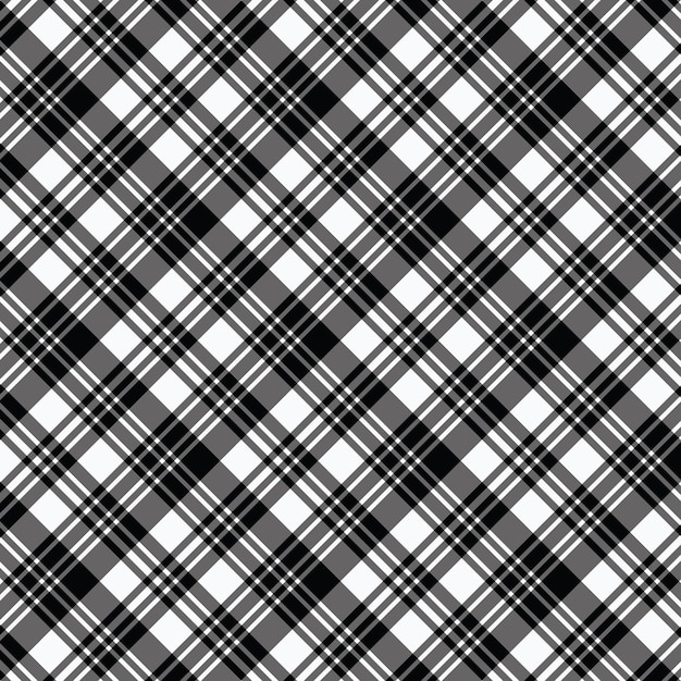 Seamless pattern of plaid check fabric texture striped textile printCheckered gingham fabric seam