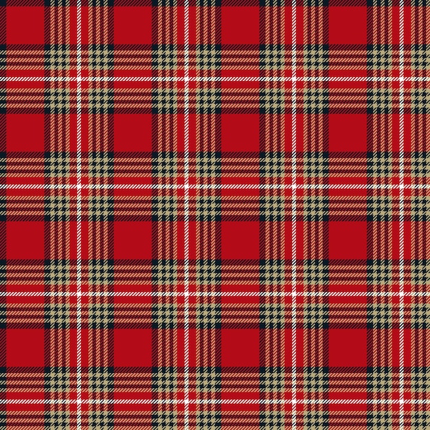 Seamless pattern of plaid check fabric texture striped textile printCheckered gingham fabric seam