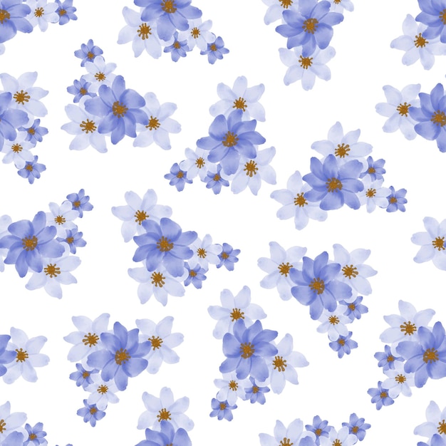 seamless pattern of purple and white flower petal for fabric design