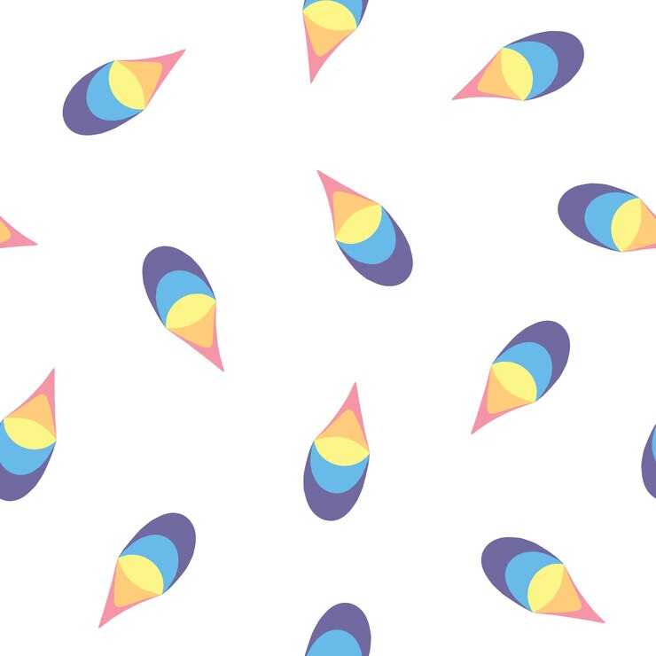 Vector seamless pattern rainbow pointer design for scrapbooking decoration cards paper goods backgroun