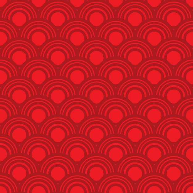 Seamless pattern red circle background