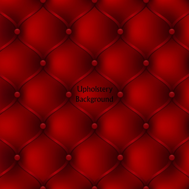 Seamless pattern of red leather upholstery furniture