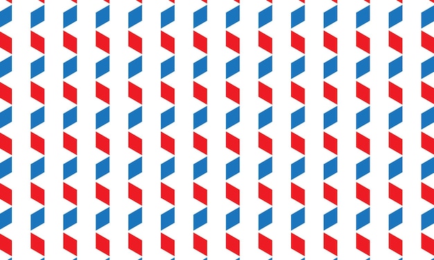 Vector a seamless pattern of red white and blue flags