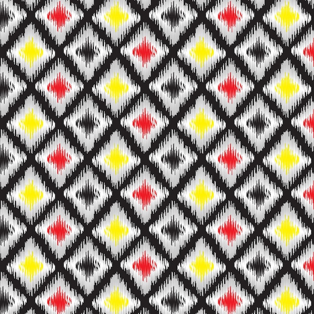 seamless pattern repeat ikat v1