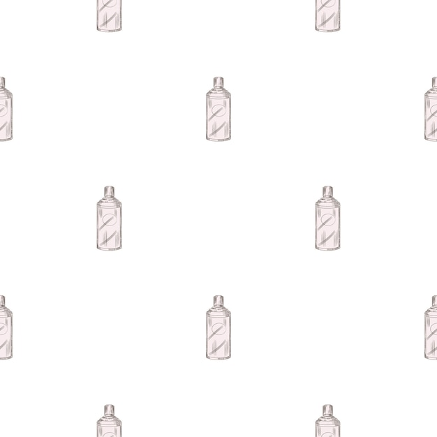 Seamless pattern retro chinese bottle on white background. geometrical texture template for menu restaurant.