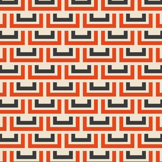 Vector seamless pattern in retro style