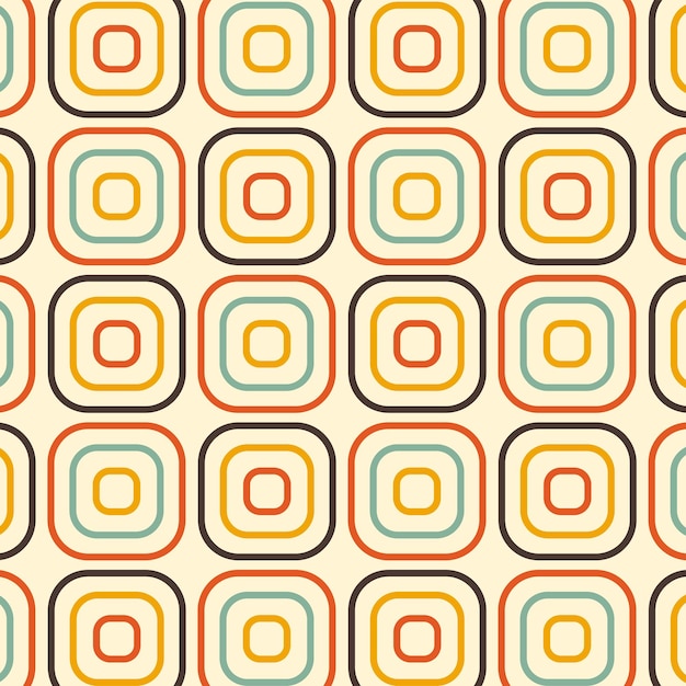 Seamless pattern in retro style