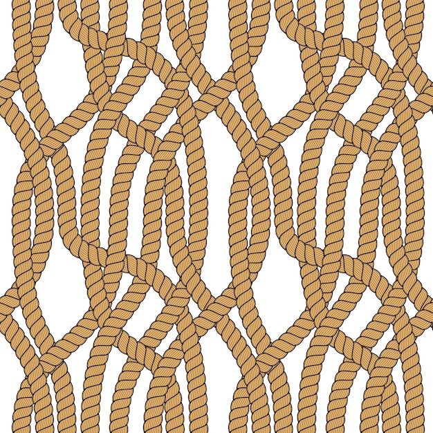 Vector seamless pattern rope woven vector, abstract illustrative background. tangled cord stylish illustration. usable for fabric, wallpaper, wrapping, web and print.