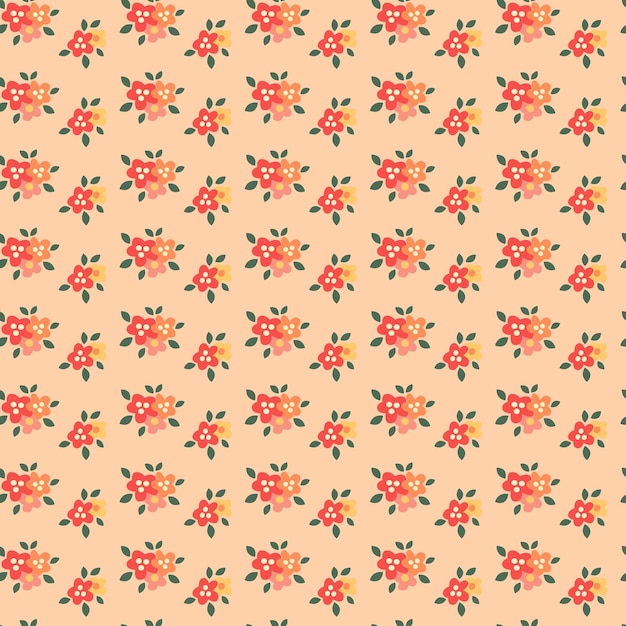 A seamless pattern of rose flowers