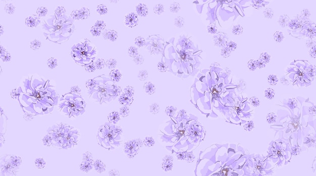 Seamless pattern of roses for textile or fabric