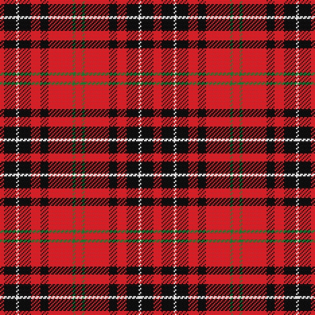  seamless pattern Scottish tartan black