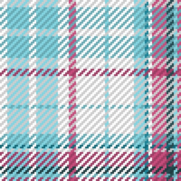 Seamless pattern of scottish tartan plaid Repeatable background with check fabric texture Flat vector backdrop of striped textile print