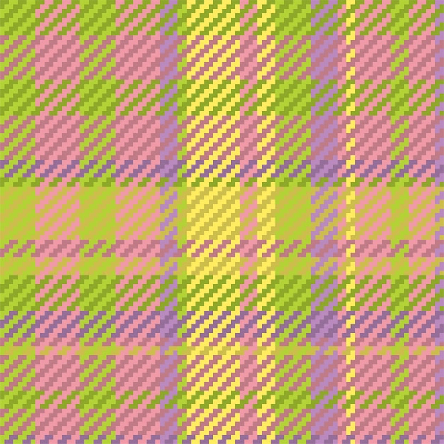 Seamless pattern of scottish tartan plaid Repeatable background with check fabric texture Flat vector backdrop of striped textile print