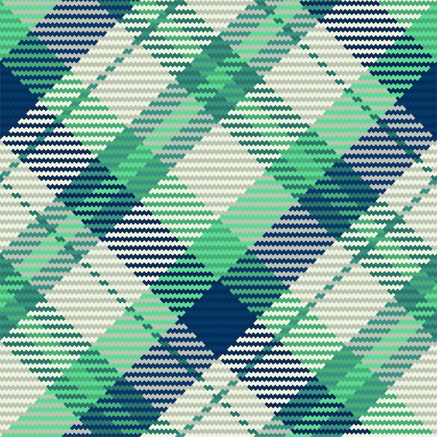 Seamless pattern of scottish tartan plaid Repeatable background with check fabric texture Flat vector backdrop of striped textile print