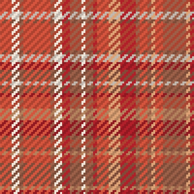 Seamless pattern of scottish tartan plaid. Repeatable background with check fabric texture. Flat vector backdrop of striped textile print.