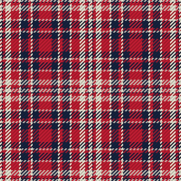 Seamless pattern of scottish tartan plaid. Repeatable background with check fabric texture. Flat vector backdrop of striped textile print.