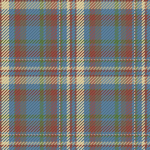 Seamless pattern of scottish tartan plaid. repeatable background with check fabric texture. flat vector backdrop of striped textile print.