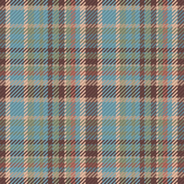 Seamless pattern of scottish tartan plaid. repeatable background with check fabric texture. flat vector backdrop of striped textile print.