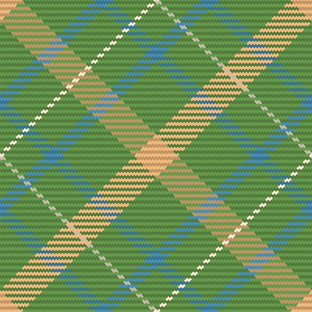 Seamless pattern of scottish tartan plaid. repeatable background with check fabric texture. flat vector backdrop of striped textile print.