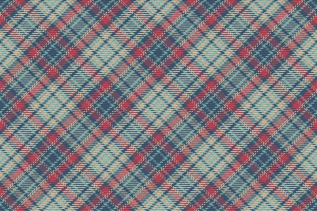 Seamless pattern of scottish tartan plaid. Repeatable background with check fabric texture. Flat vector backdrop of striped textile print.