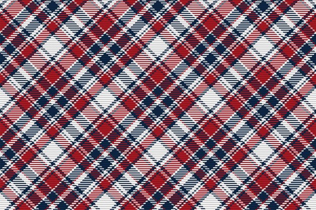 Seamless pattern of scottish tartan plaid. Repeatable background with check fabric texture. Flat vector backdrop of striped textile print.