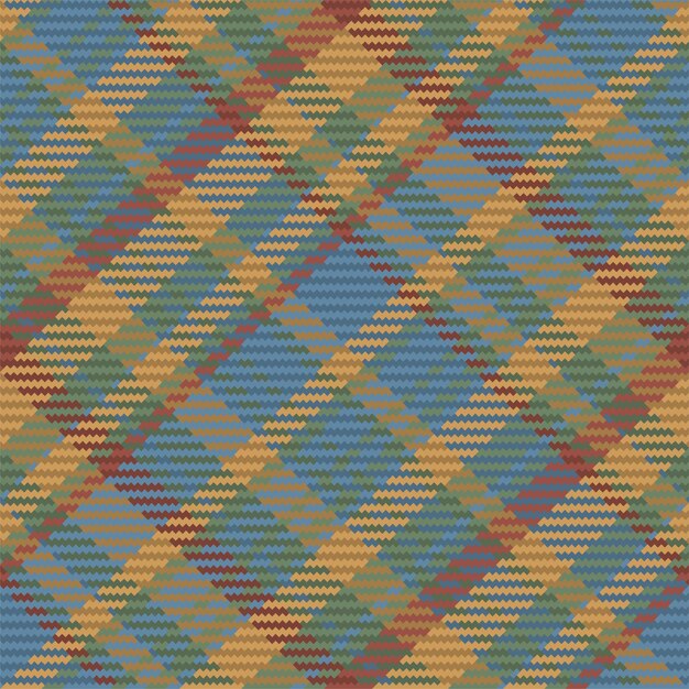 Бесшовный фон из шотландского шотландского пледа. Повторяемый фон с проверкой текстуры ткани. Плоский векторный фон полосатой текстильной печати.