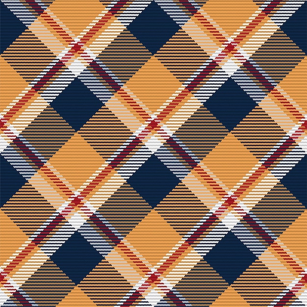 Seamless pattern of scottish tartan plaid. Repeatable background with check fabric texture. Flat vector backdrop of striped textile print.