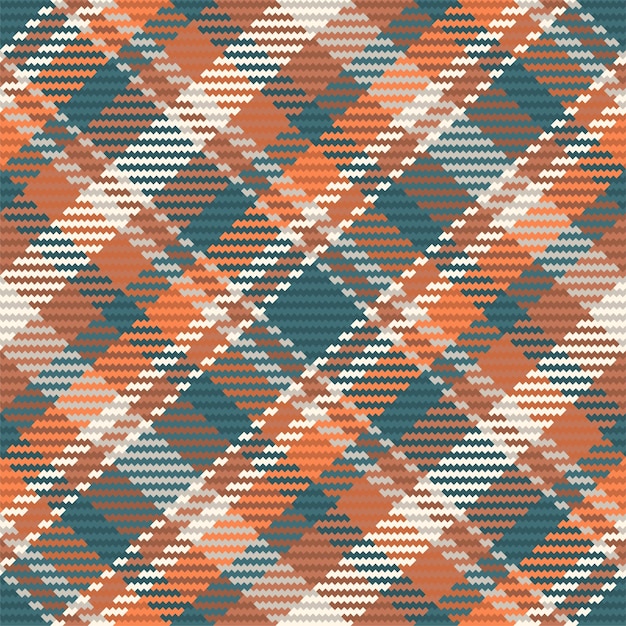 Seamless pattern of scottish tartan plaid. Repeatable background with check fabric texture. Flat vector backdrop of striped textile print.