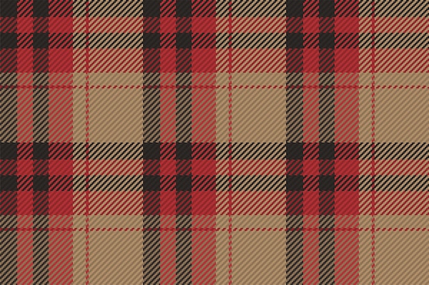 Seamless pattern of scottish tartan plaid. Repeatable background with check fabric texture. Flat vector backdrop of striped textile print.