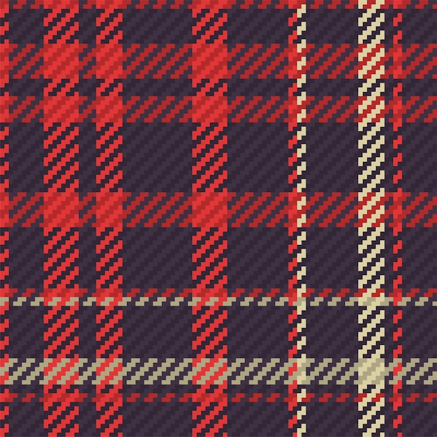 Seamless pattern of scottish tartan plaid. repeatable background with check fabric texture. flat vector backdrop of striped textile print.