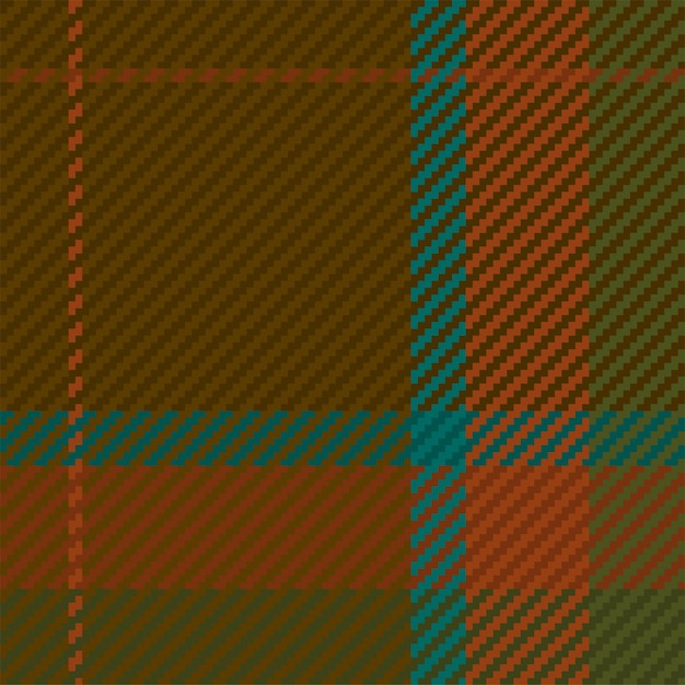 Seamless pattern of scottish tartan plaid repeatable background with check fabric texture flat vector backdrop of striped textile print