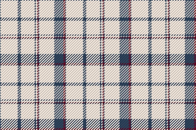 체크 패브릭 질감 벡터 배경 줄무늬 섬유 인쇄와 스코틀랜드 타탄 체크 무늬 반복 배경의 원활한 패턴