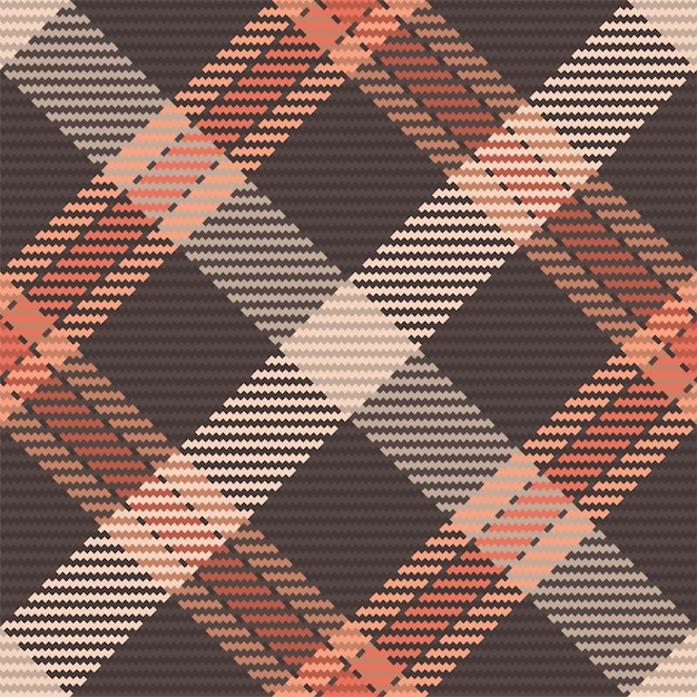 Бесшовный узор из шотландского тартана Повторяющийся фон с клетчатой текстурой ткани Векторный фон полосатый текстильный принт