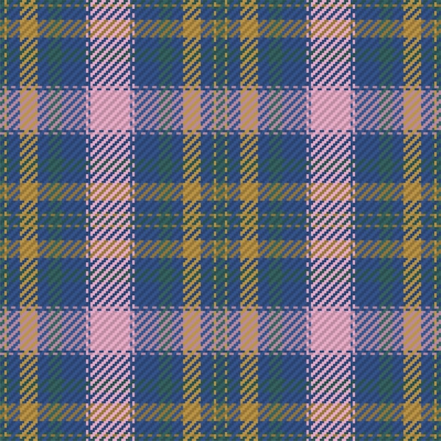 Vector seamless pattern of scottish tartan plaid repeatable background with check fabric texture vector backdrop striped textile print