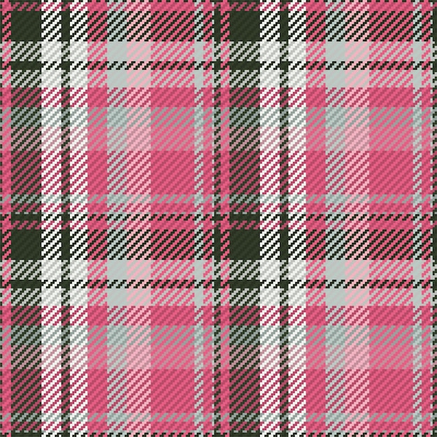 Seamless pattern of scottish tartan plaid Repeatable background with check fabric texture Vector backdrop striped textile print