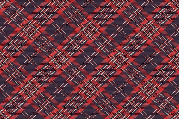 Seamless pattern of scottish tartan plaid. repeatable background with check fabric texture.