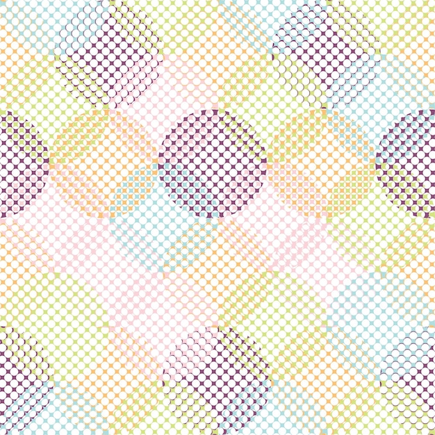 Seamless pattern of simple geometric shapes in bright colors modern design template for web