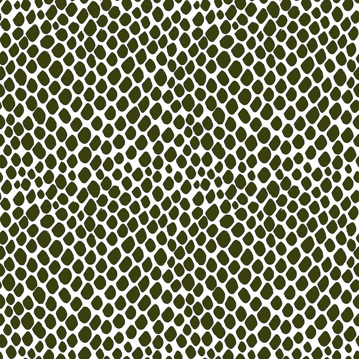 Vector seamless pattern skin snake crocodile lizard alligator reptile reptilian scales monochrome vector
